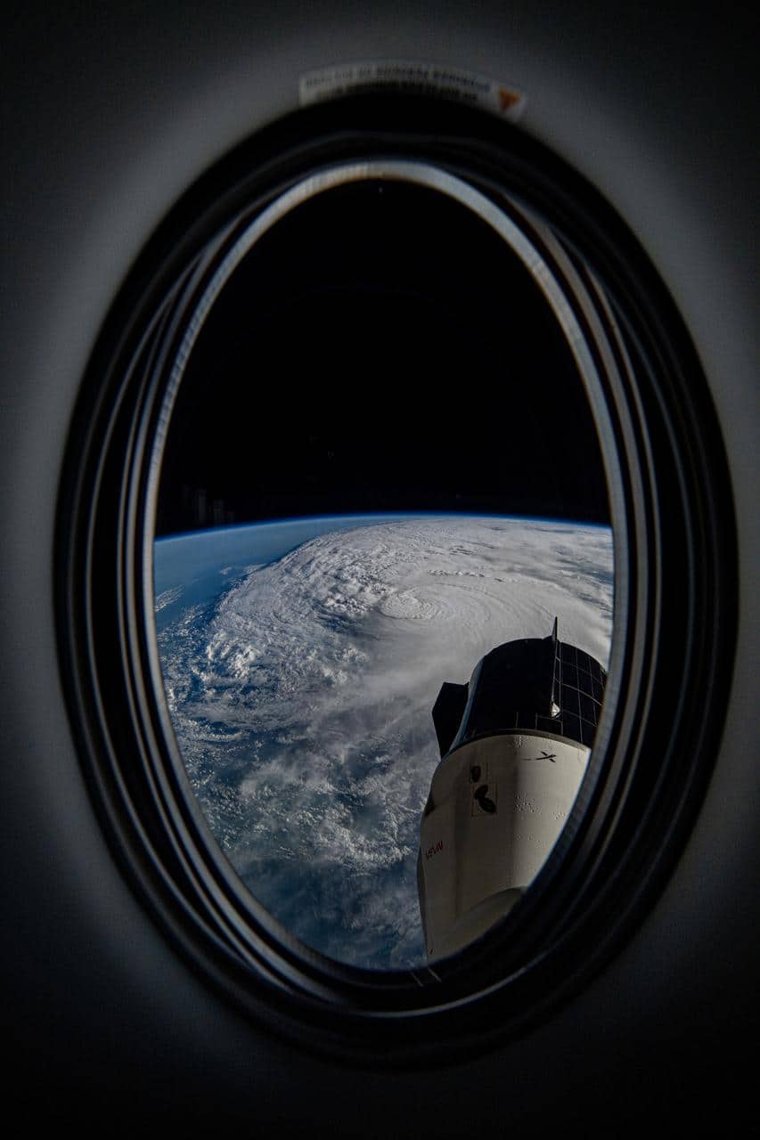 L'uragano Milton fotografato come tempesta di categoria 4 dalla Stazione Spaziale Internazionale