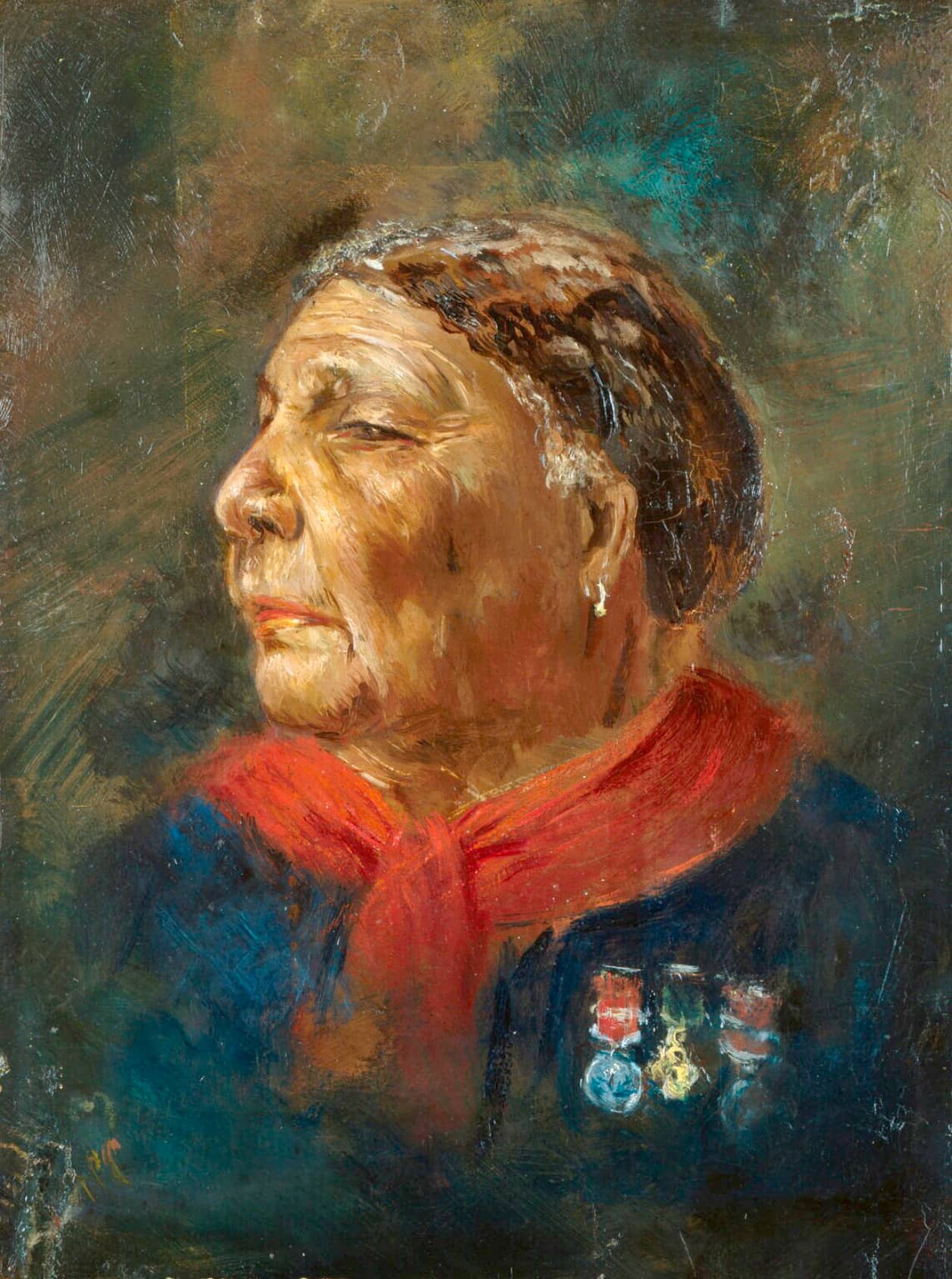 Ritratto a olio di Mary Seacole, infermiera della guerra di Crimea
