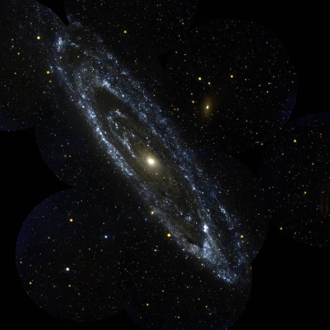 Galassia di Andromeda in luce visibile, oggetto delle prime misure di Vera Rubin